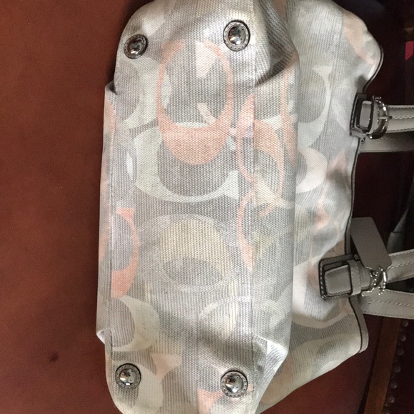Coach Soho Linen Optic North South Handbag - Picture 5 of 5